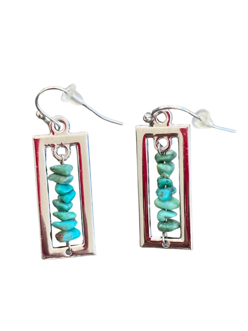 NWOT Cookie Lee Turquoise Silver Earrings